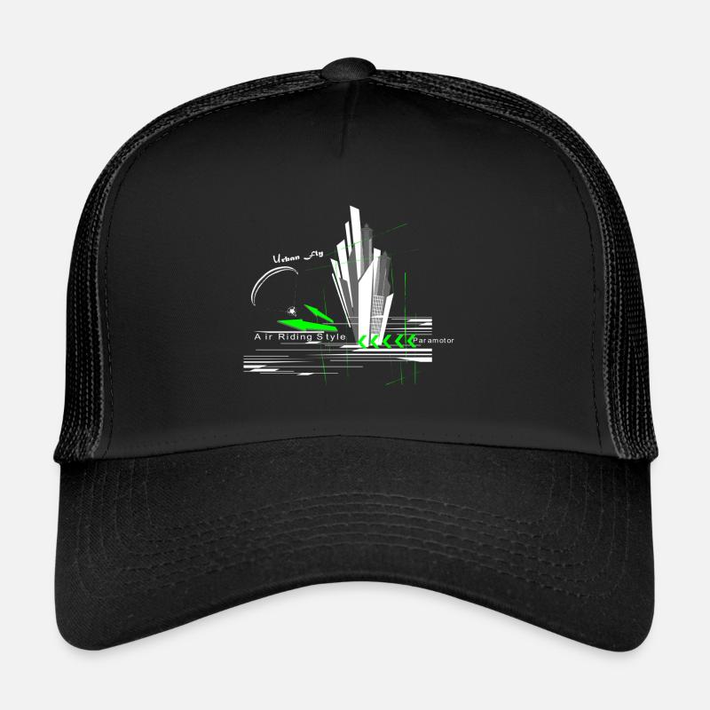 Libert'All Paramoteur Urban Fly Green Trucker Cap