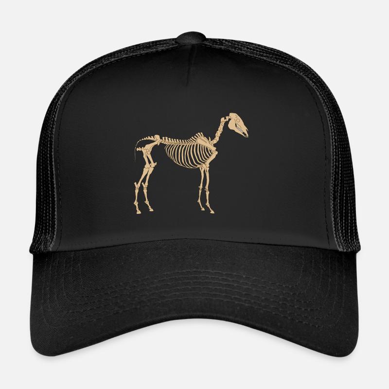 Horses Skeleton Bone Skeleton Trucker Cap