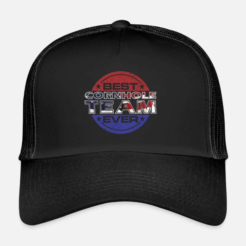 Bestes Cornhole Team ever Sport Spass Bier Trucker Cap