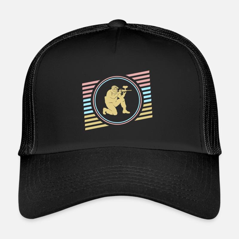 Paintball - Trucker Cap - Schwarz/Schwarz
