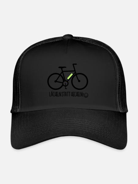 E-Bike Pedelec Funny Gift Bike eMTB Bike - Trucker Cap - black/black - Front