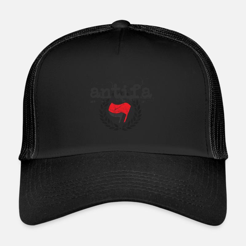 THE ANTIFA ANTIFASHIST LEFT ACTION Trucker Cap