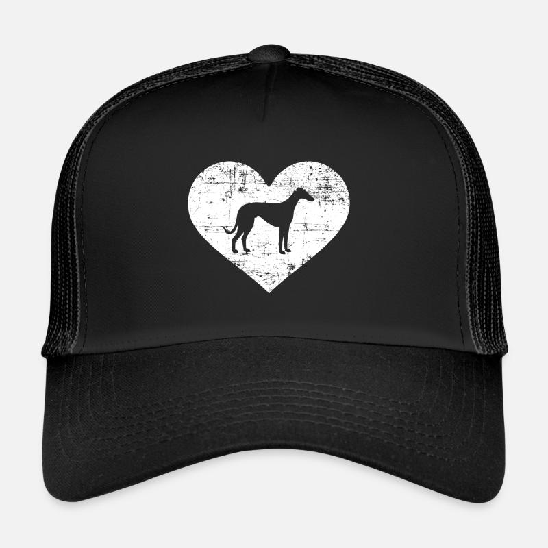 Italian Greyhound - Trucker Cap - Schwarz/Schwarz