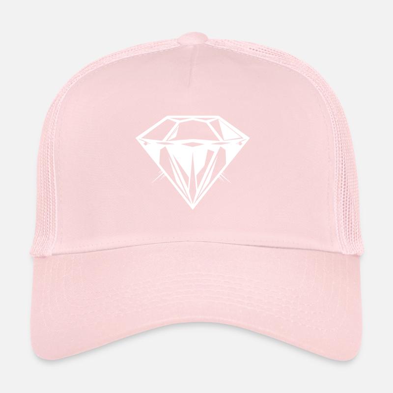 Silhouette symbole bijou diamant Casquette trucker 
