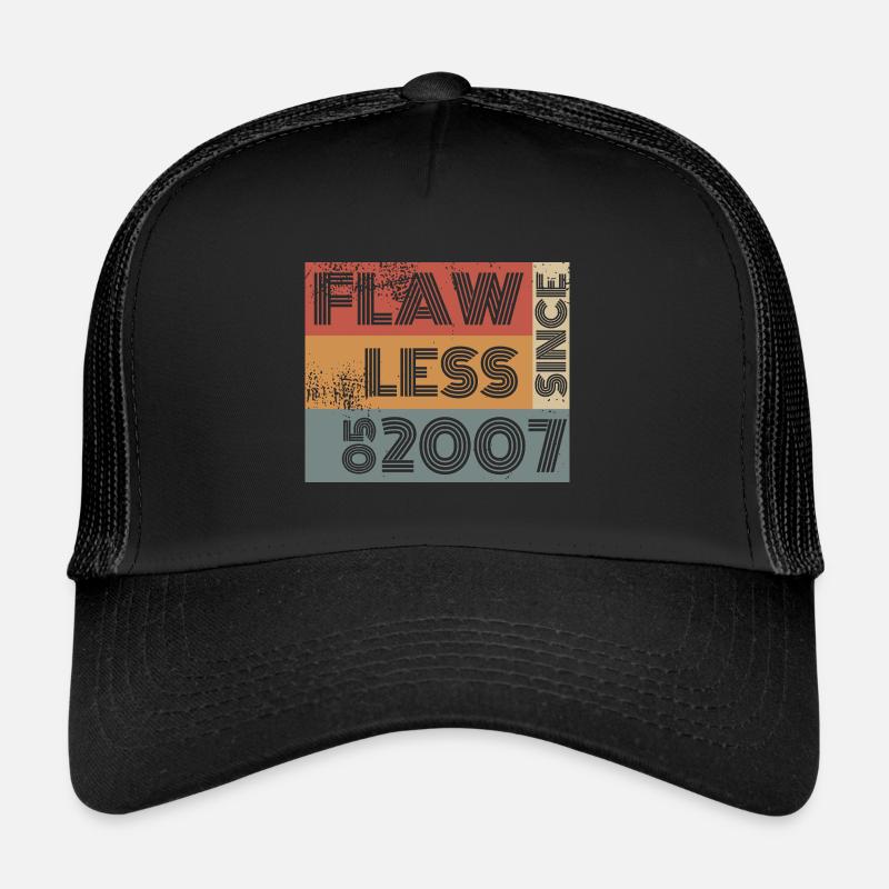 18. Anniversaire Sans faute depuis 05/2007 Casquette trucker 