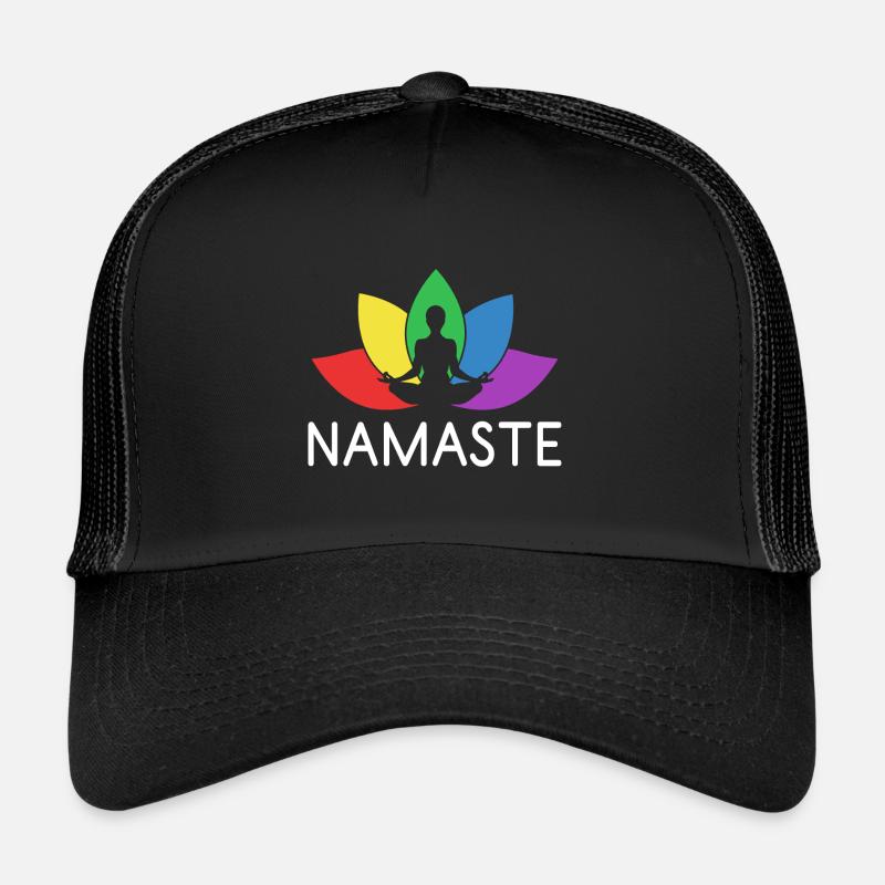 Cadeau de plante de lotus Namaste Casquette trucker 