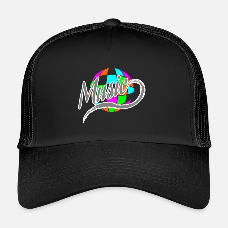 DJ - Casquette trucker  - noir/noir