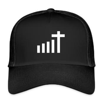 Join Jesus God Church pilgrims pilgrimage - Trucker Cap - black/black - Front