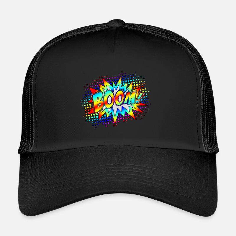 BD Boom explosion bulles super-héros Retro Casquette trucker 