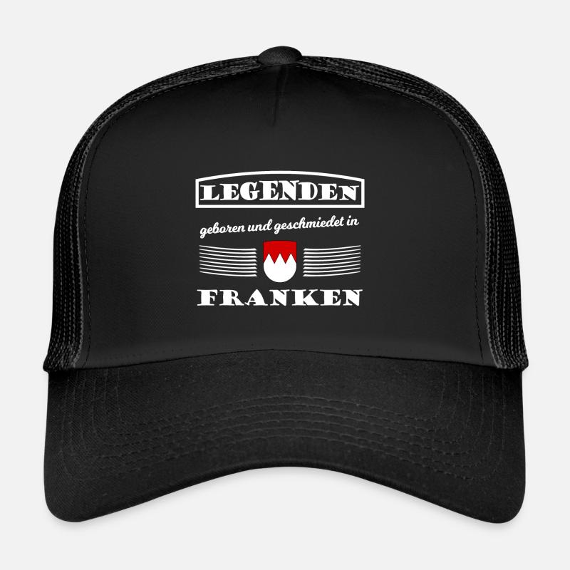 Die Franken Legenden - Trucker Cap - Schwarz/Schwarz