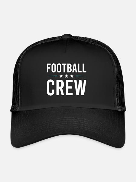 Équipe de football - Casquette trucker  - noir/noir - Devant