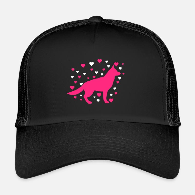 Schäferhund - Trucker Cap - Schwarz/Schwarz