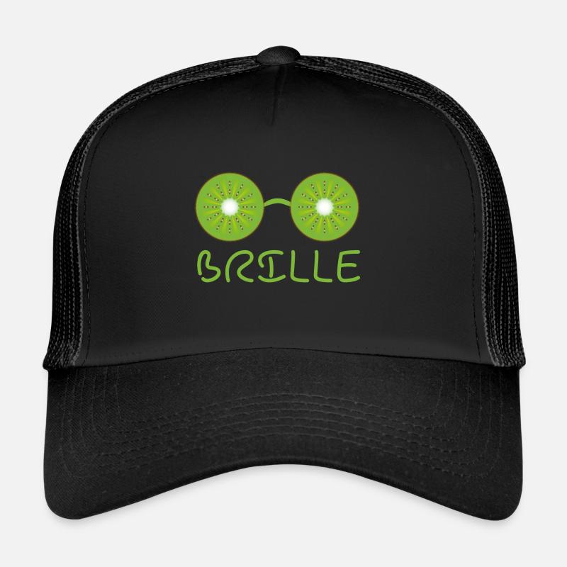 Kiwi Brille - Trucker Cap - Schwarz/Schwarz