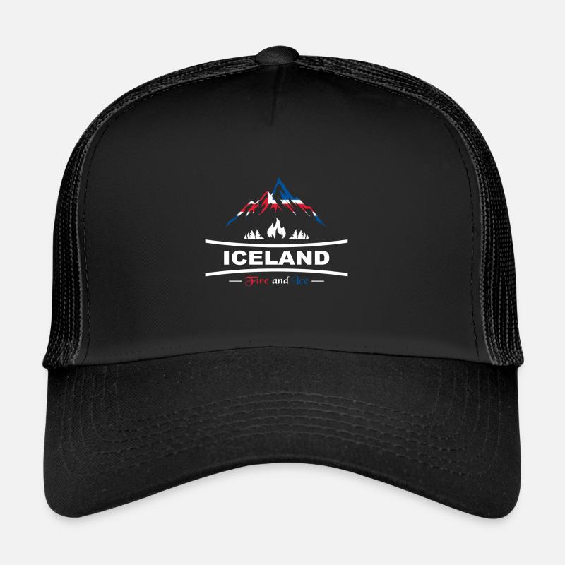 Islande - île de feu et de glace Casquette trucker 
