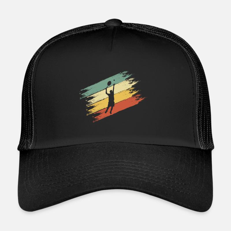 Tennis - Trucker Cap - Schwarz/Schwarz