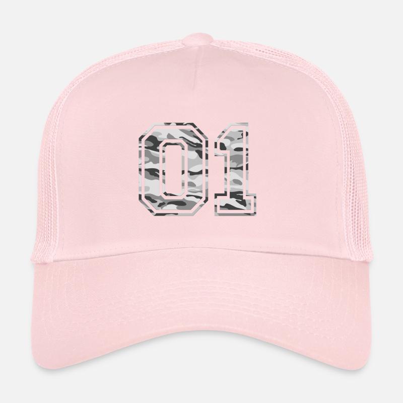 01 Camouflage Grau Trucker Cap