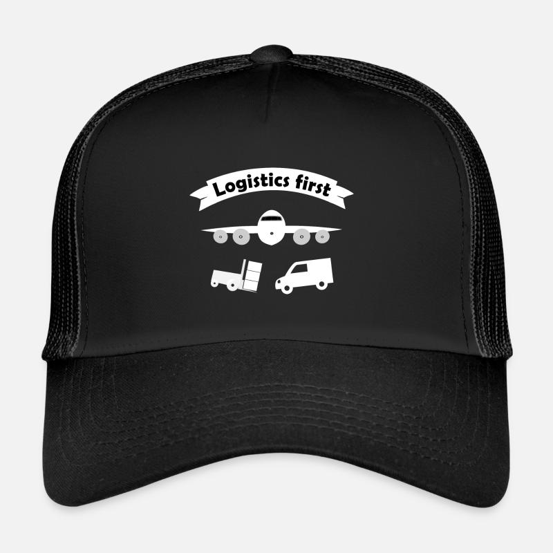 Transport und Logistik Team - Trucker Cap - Schwarz/Schwarz