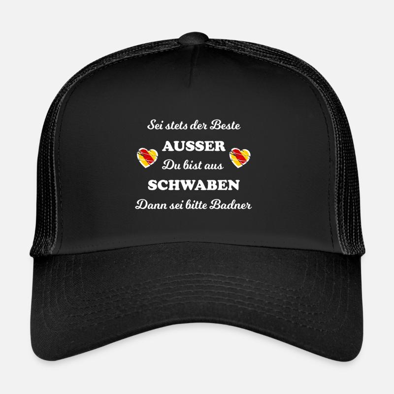 Die Schwaben und Badner - Trucker Cap - Schwarz/Schwarz