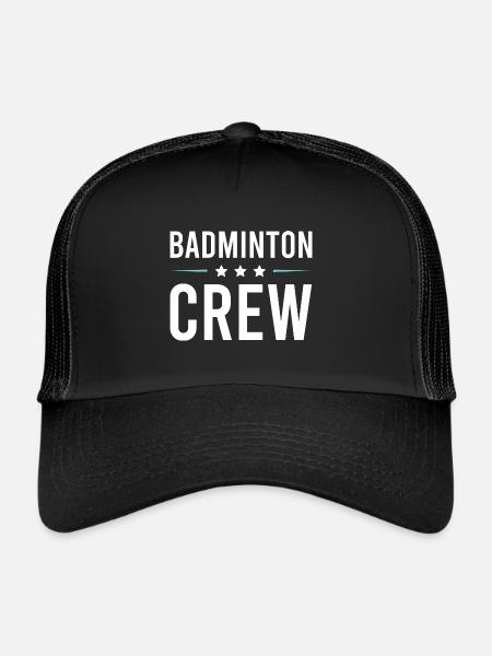 Équipe de badminton - Casquette trucker  - noir/noir - Devant