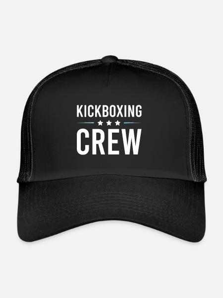 Équipe de kickboxing - Casquette trucker  - noir/noir - Devant