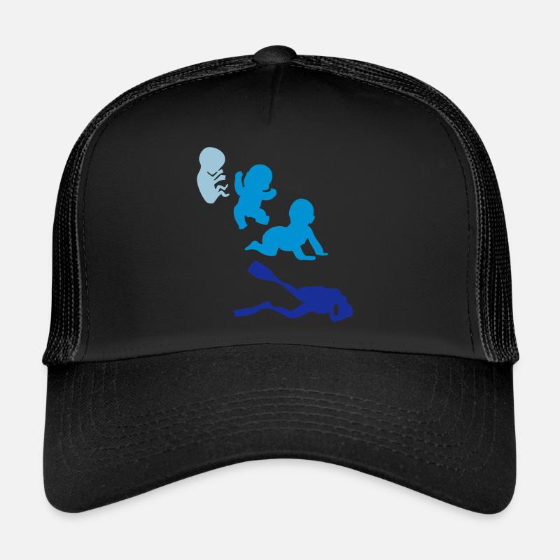 Evolution human rights sports diver plunges Trucker Cap