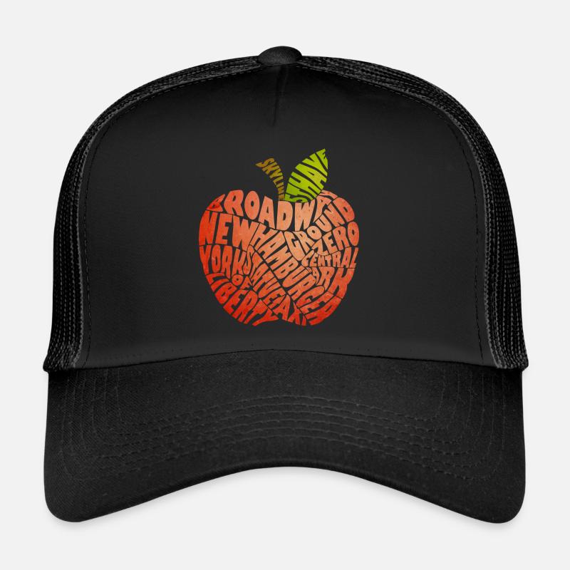 New York - Casquette trucker  - noir/noir
