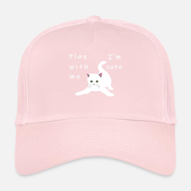 Cat playing cute kitten Kitty meow kitten Trucker Cap
