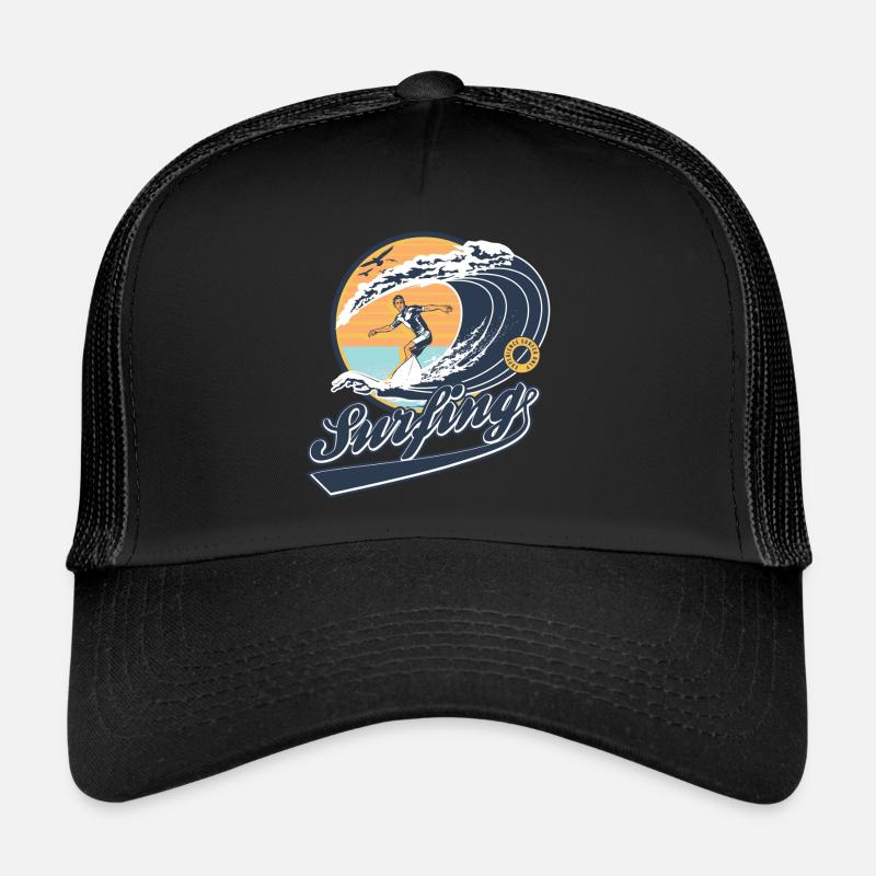 surf - Casquette trucker  - noir/noir