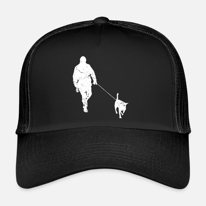 Walk with dog Gassi Leine - Trucker Cap - black/black