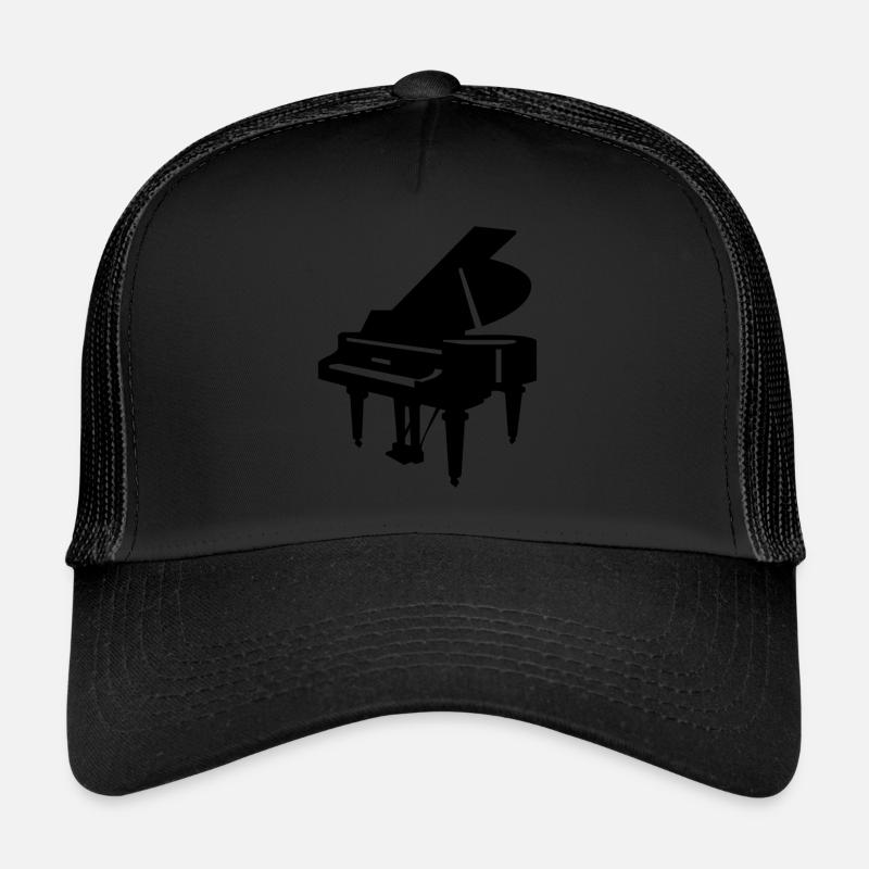 piano - Casquette trucker  - noir/noir
