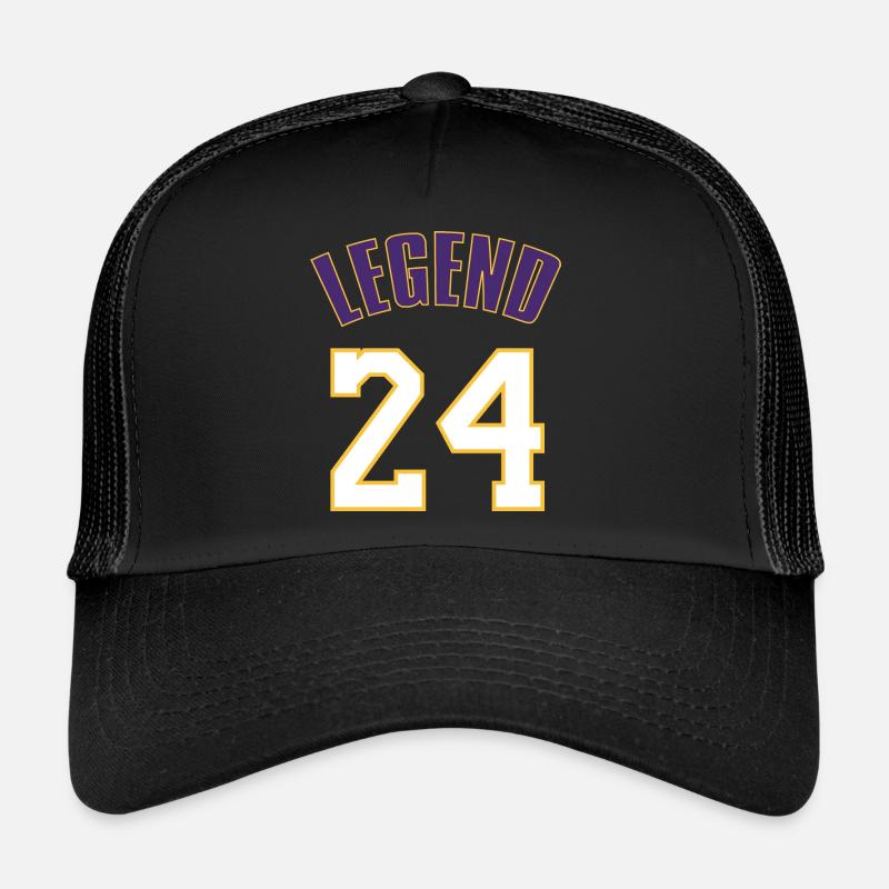 Lengend Bryant Kobe - Casquette trucker  - noir/noir