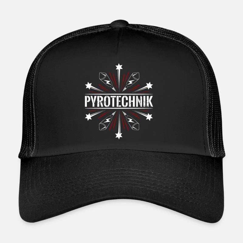 Pyrotechnie Feux d'artifice du Nouvel An Casquette trucker 