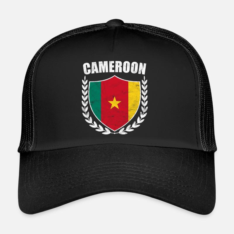 Cameroun Drapeau Afrique Cameroun Cadeau Casquette trucker 
