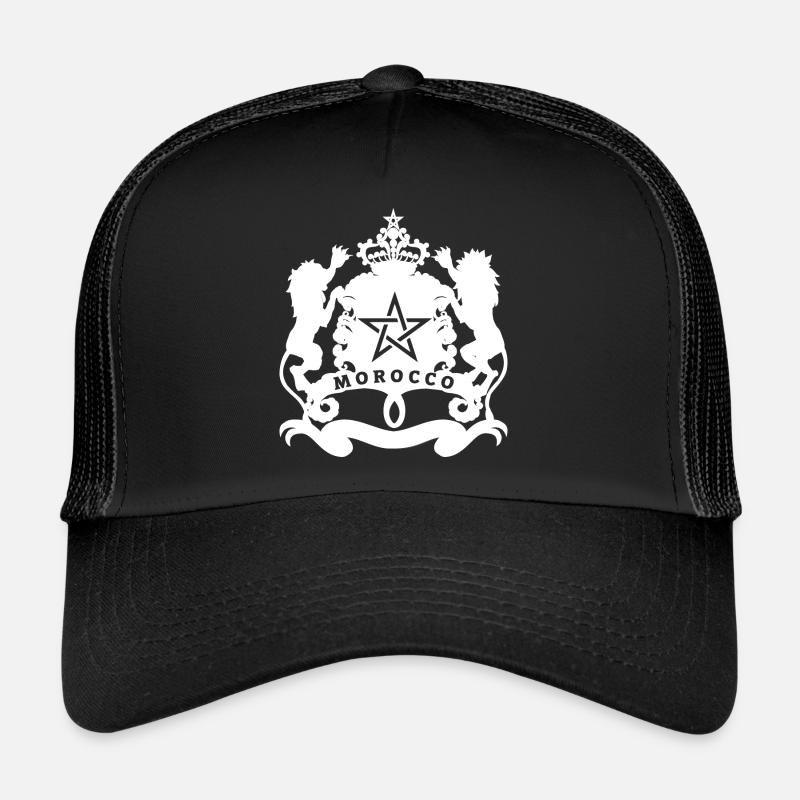 Maroc - Casquette trucker  - noir/noir