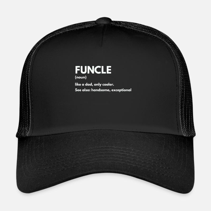 Funcle - Casquette trucker  - noir/noir