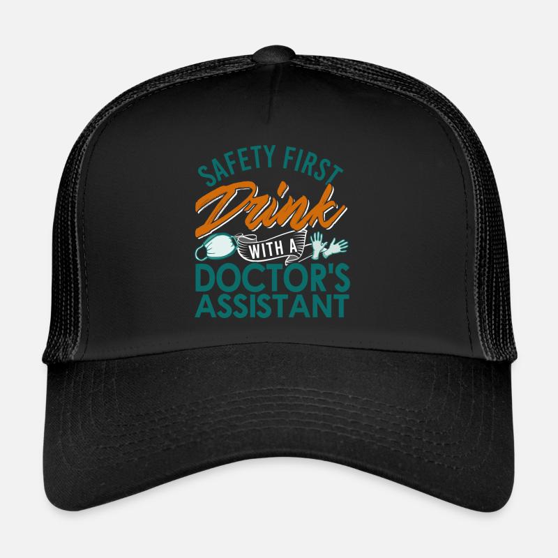Arzthelferin - Trucker Cap - Schwarz/Schwarz