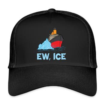 EW ICE Titanic Cruise Ship 1912 Cruise - Trucker Cap - Schwarz/Schwarz - Vorne