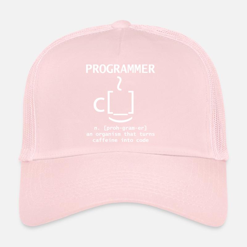 Programmeur Je transforme le café en développeur de cadeaux de code Casquette trucker 