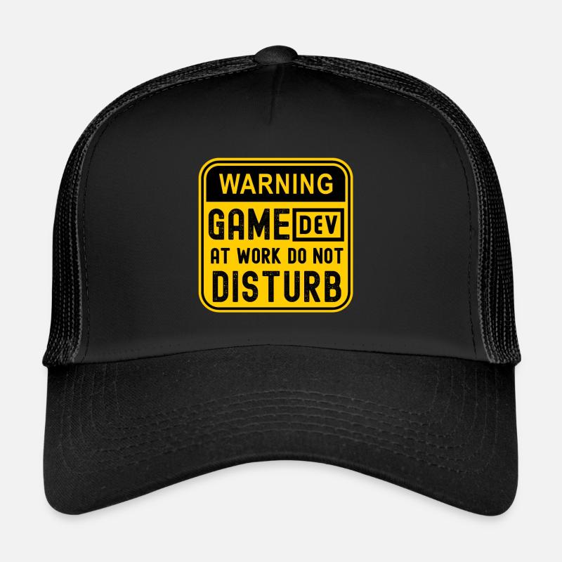 AVERTISSEMENT JEU DEV AU TRAVAIL NE PERTURBENT PAS Casquette trucker 