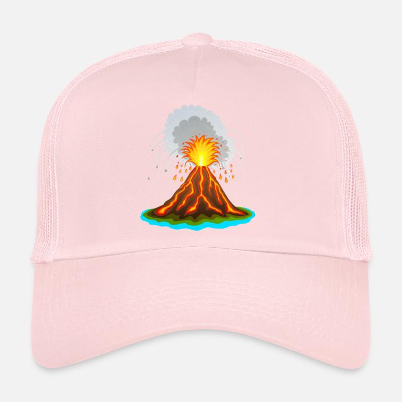 Vulkan, Vulkanausbuch, Lava, Magma,Vulkane vulcano Trucker Cap