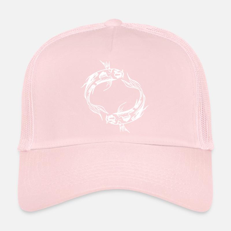 Deux poissons vector Koi Carpe Casquette trucker 