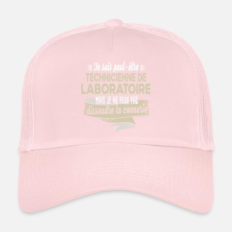 Technicienne laboratoire connerie humour citations Casquette trucker 