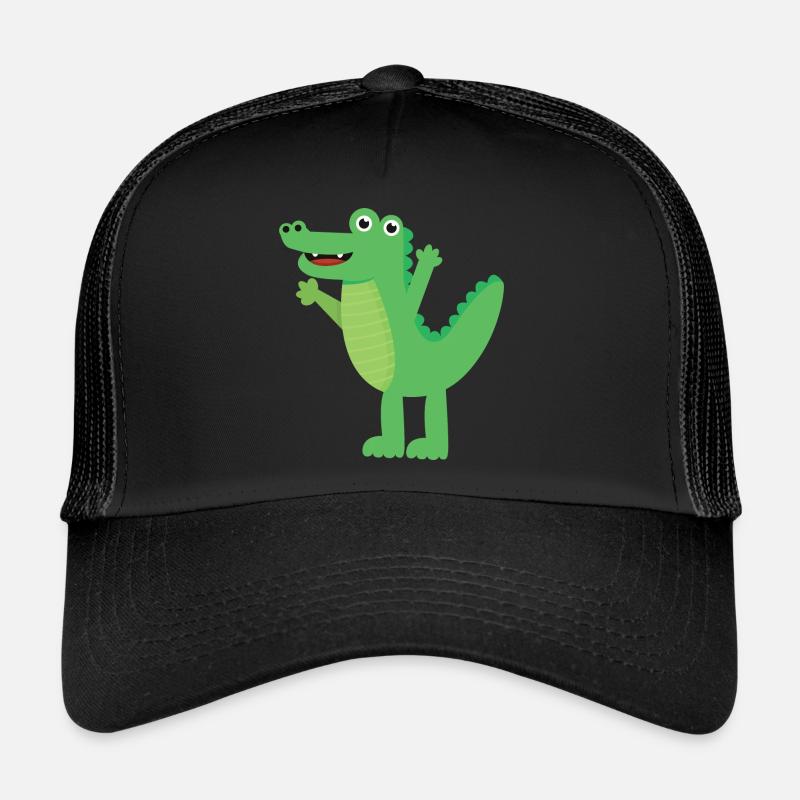 Crocodile - Casquette trucker  - noir/noir