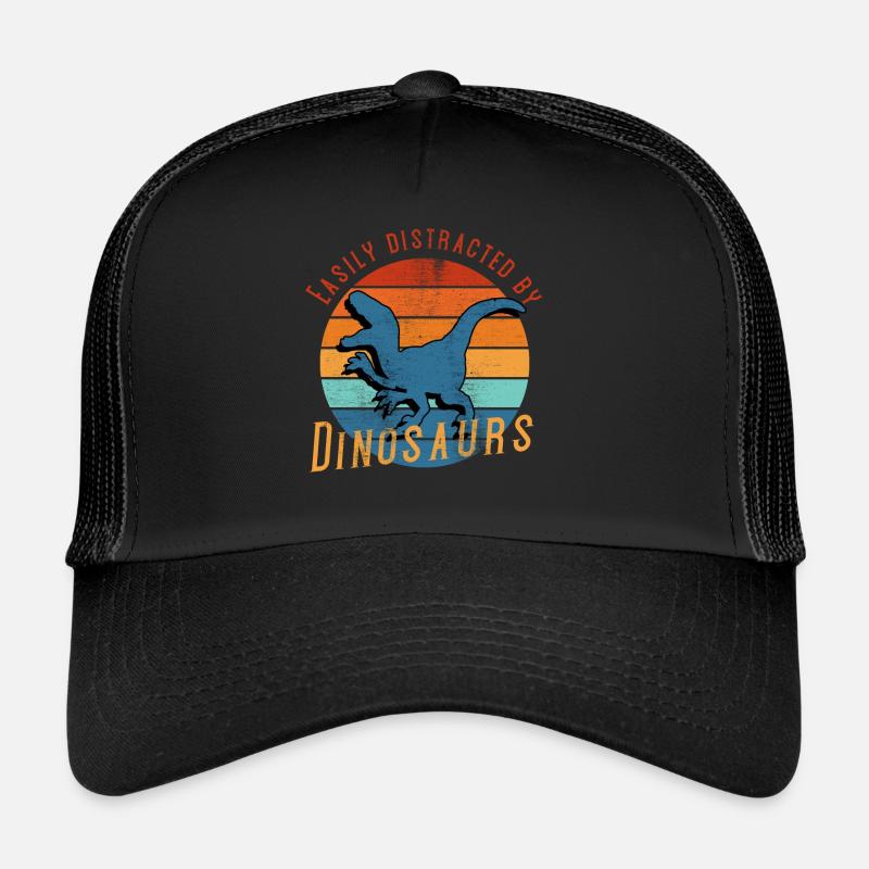 Easily distracted by dinosaurs - dinosaur, dino Trucker Cap