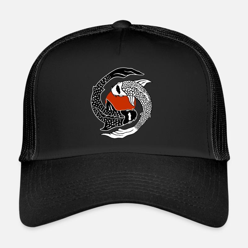 Yin Yang - Kois - Trucker Cap - Schwarz/Schwarz