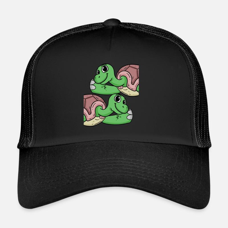Schildkröte Schildkröten - Trucker Cap - Schwarz/Schwarz