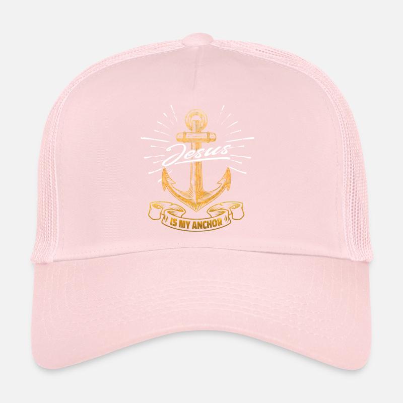 Jésus-Christ est mon point d’ancrage - motif chrétien Casquette trucker 