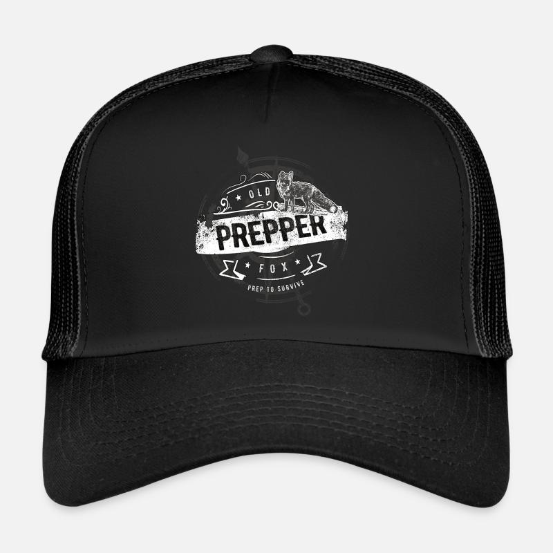 Old Prepper Fox Vorbereitung Ist Alles Geschenk Trucker Cap
