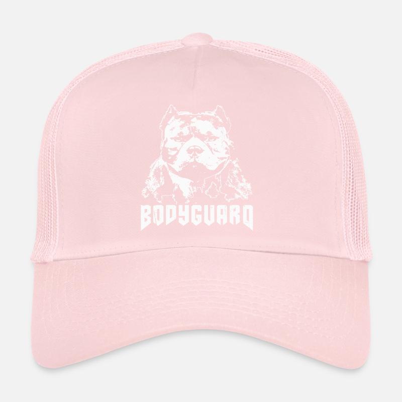 Chien Garde du corps Blanc Casquette trucker 