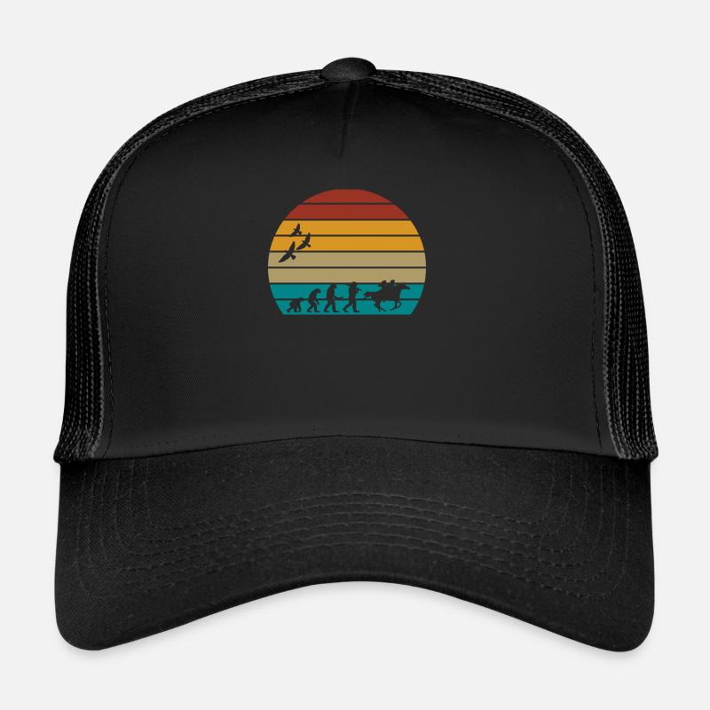 retro vintage sunset evolution COWBOYS Trucker Cap